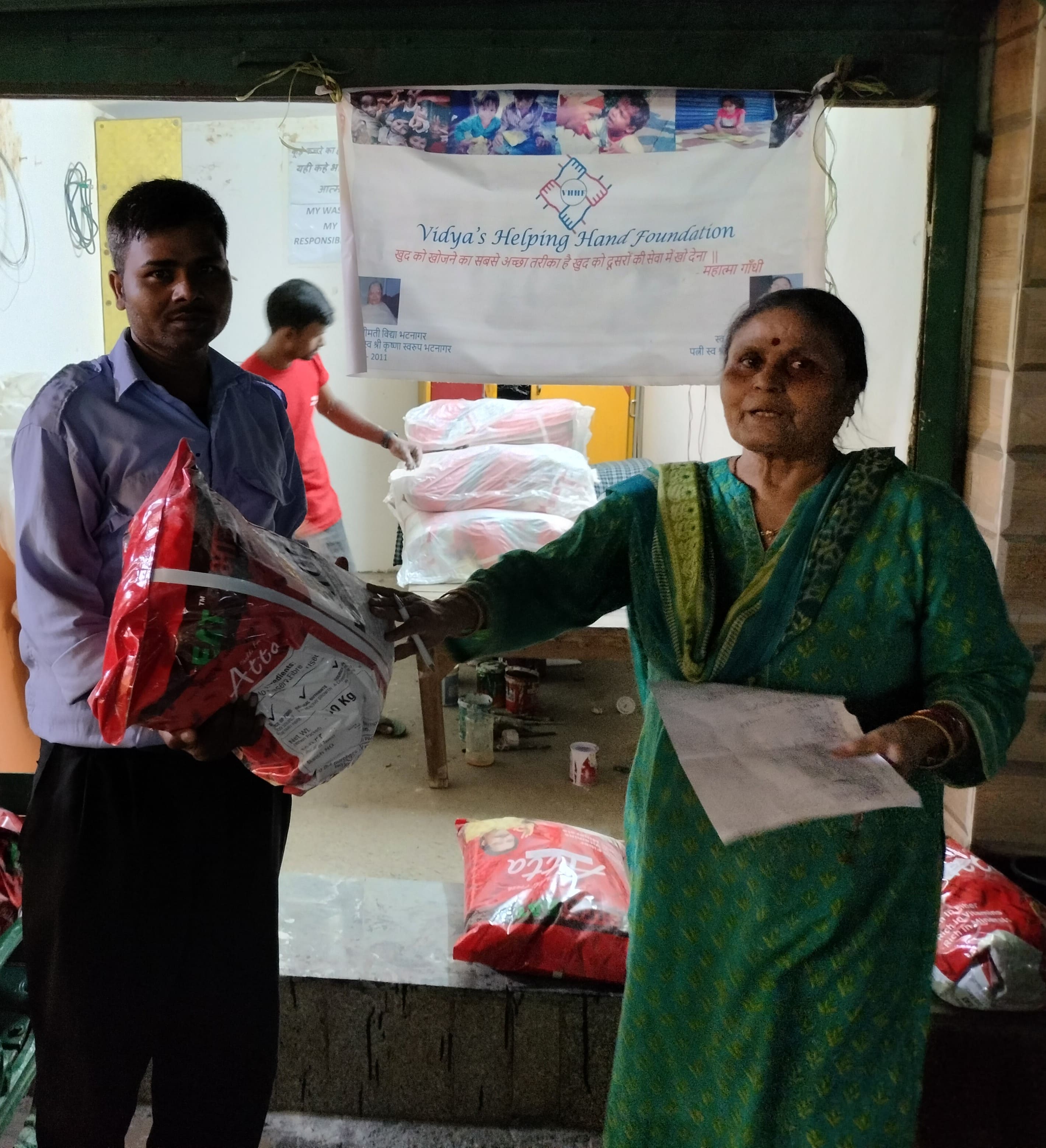 Atta Distribution on Janmashtami