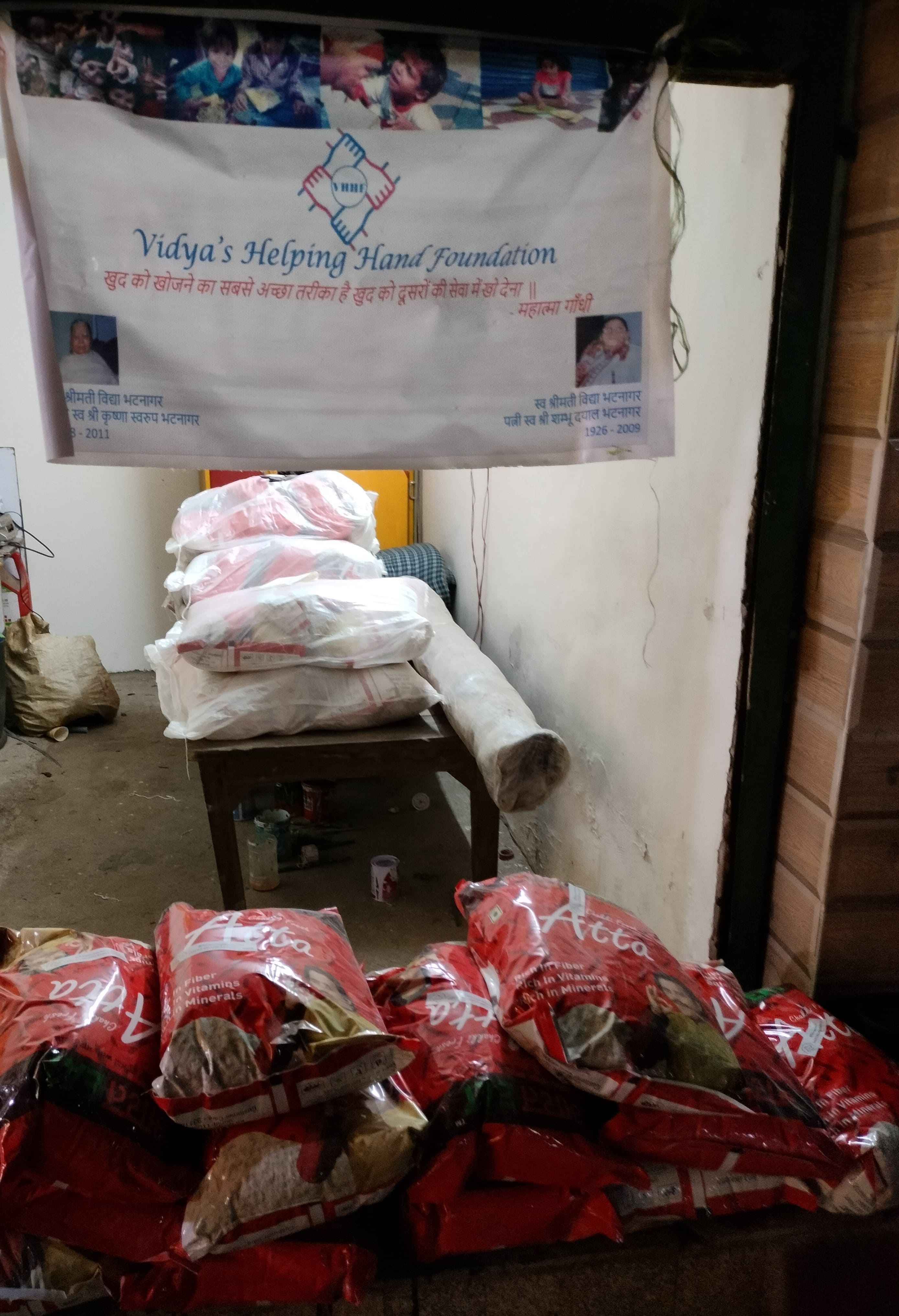 Atta Distribution on Janmashtami