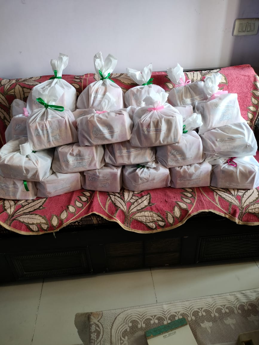 Snack packets on Holi