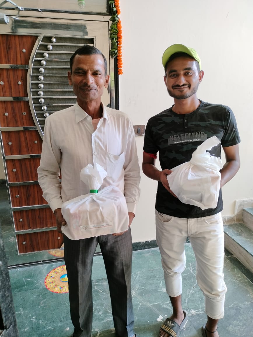 Snack packets on Holi