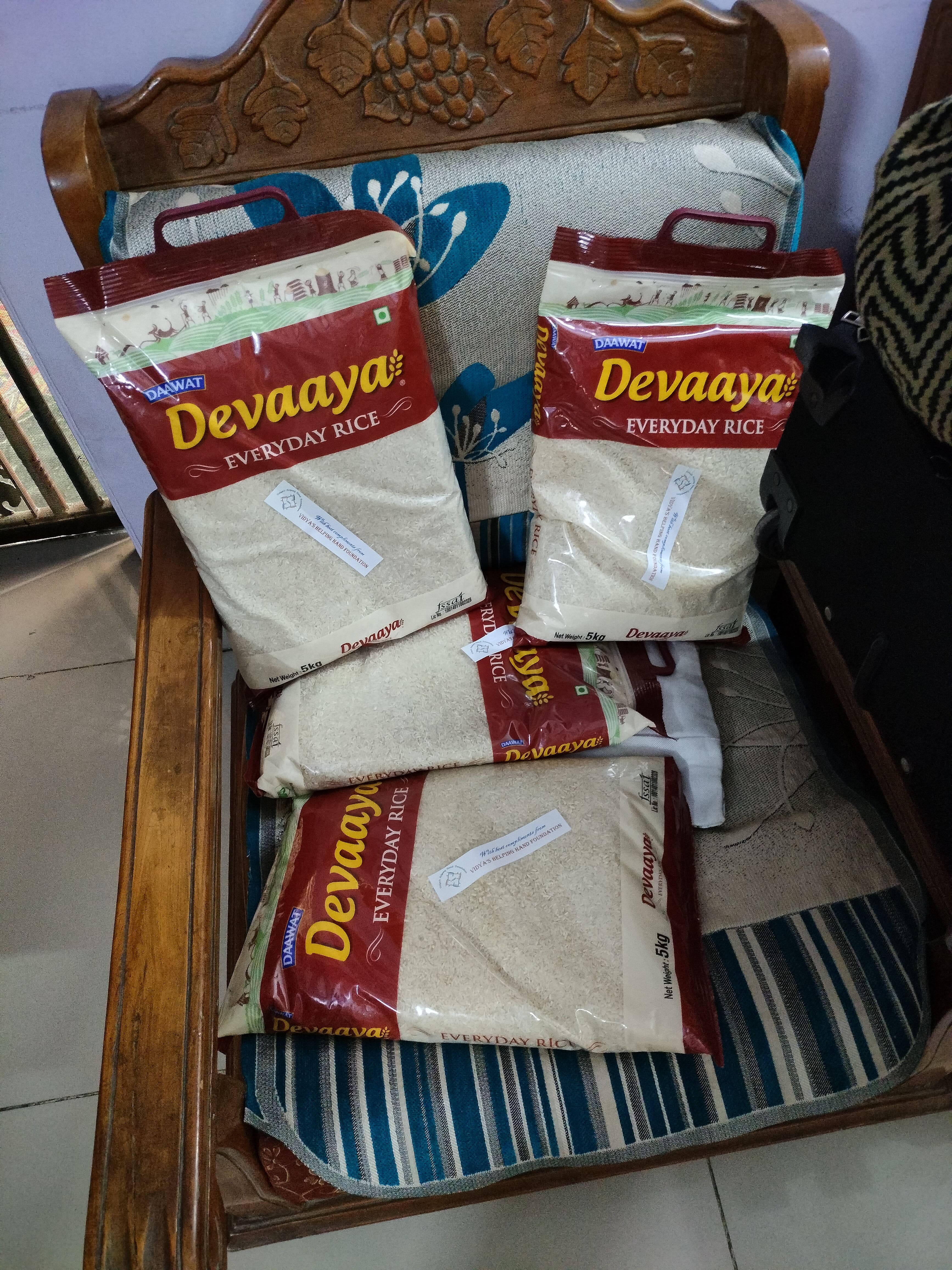 Rice Distribution on Navratri